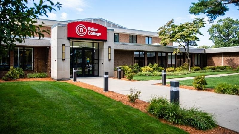 Picture of entrance to Baker College building